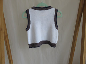 Little Rebel Argyle Cotton Knit Vest Size 12 Mths