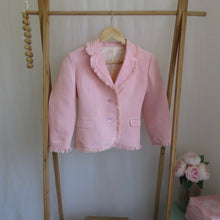 Load image into Gallery viewer, Pink Jacket with Fringe Trim