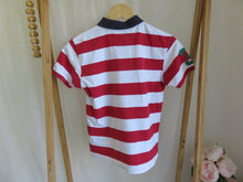 Load image into Gallery viewer, Ralph Lauren Polo Shirt Red Stripes Size 12