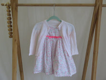 Load image into Gallery viewer, Pale Pink Hand Knit Cardigan  Size 0-3 Mths