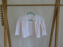 Load image into Gallery viewer, Pale Pink Hand Knit Cardigan  Size 0-3 Mths