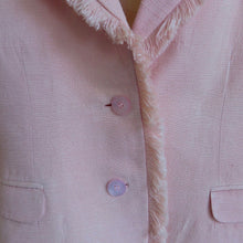 Load image into Gallery viewer, Pink Jacket with Fringe Trim