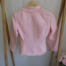 Load image into Gallery viewer, Pink Jacket with Fringe Trim